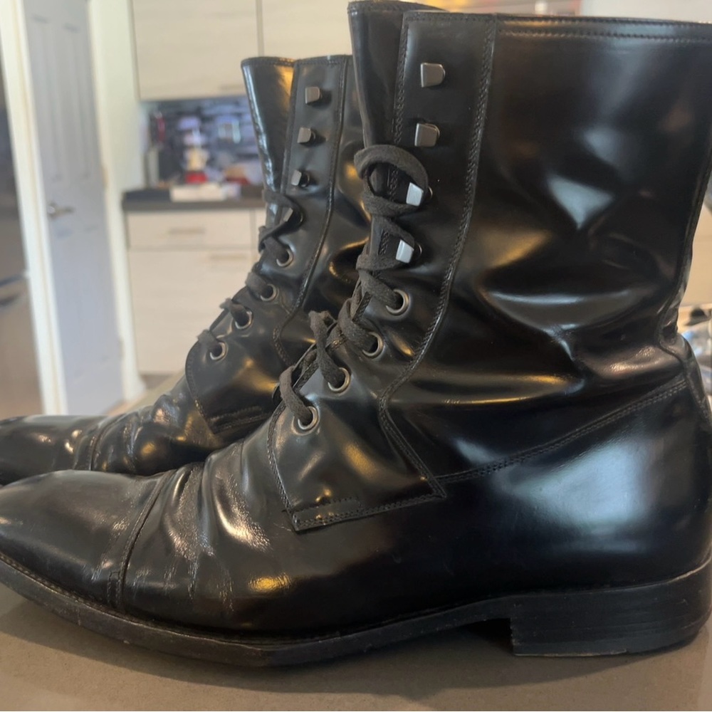 Gucci lace up ankle boots